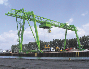 Gantry crane of Kranbau Köthen for RRD in Dortmund, Germany
